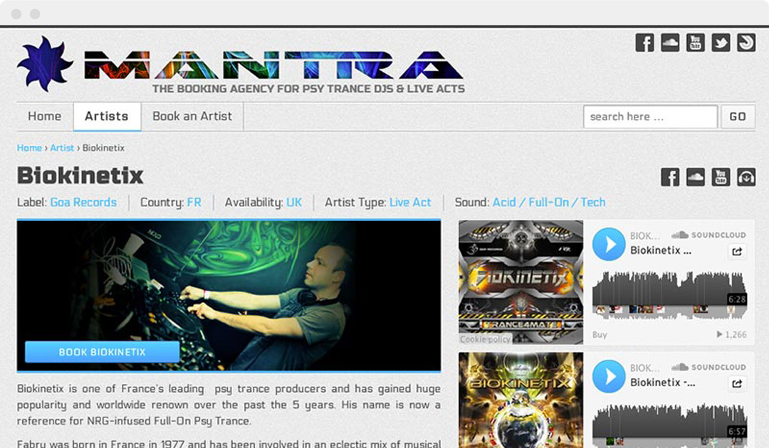 Mantra bookings